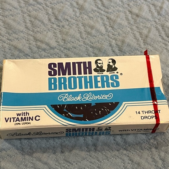 Smith Brothers Vintage Black Licorice Vitamin C Throat Drops Collector’s 14 Ct - Picture 5 of 6